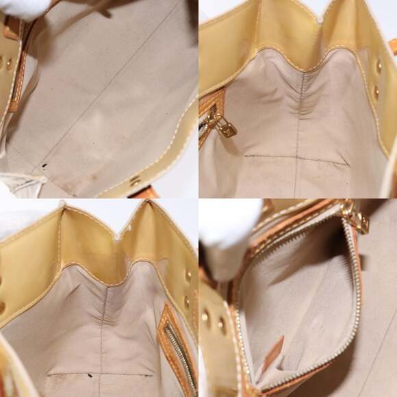 LOUIS VUITTON Monogram Vernis Reade PM Hand Bag Beige M91334 - Picture 12 of 13